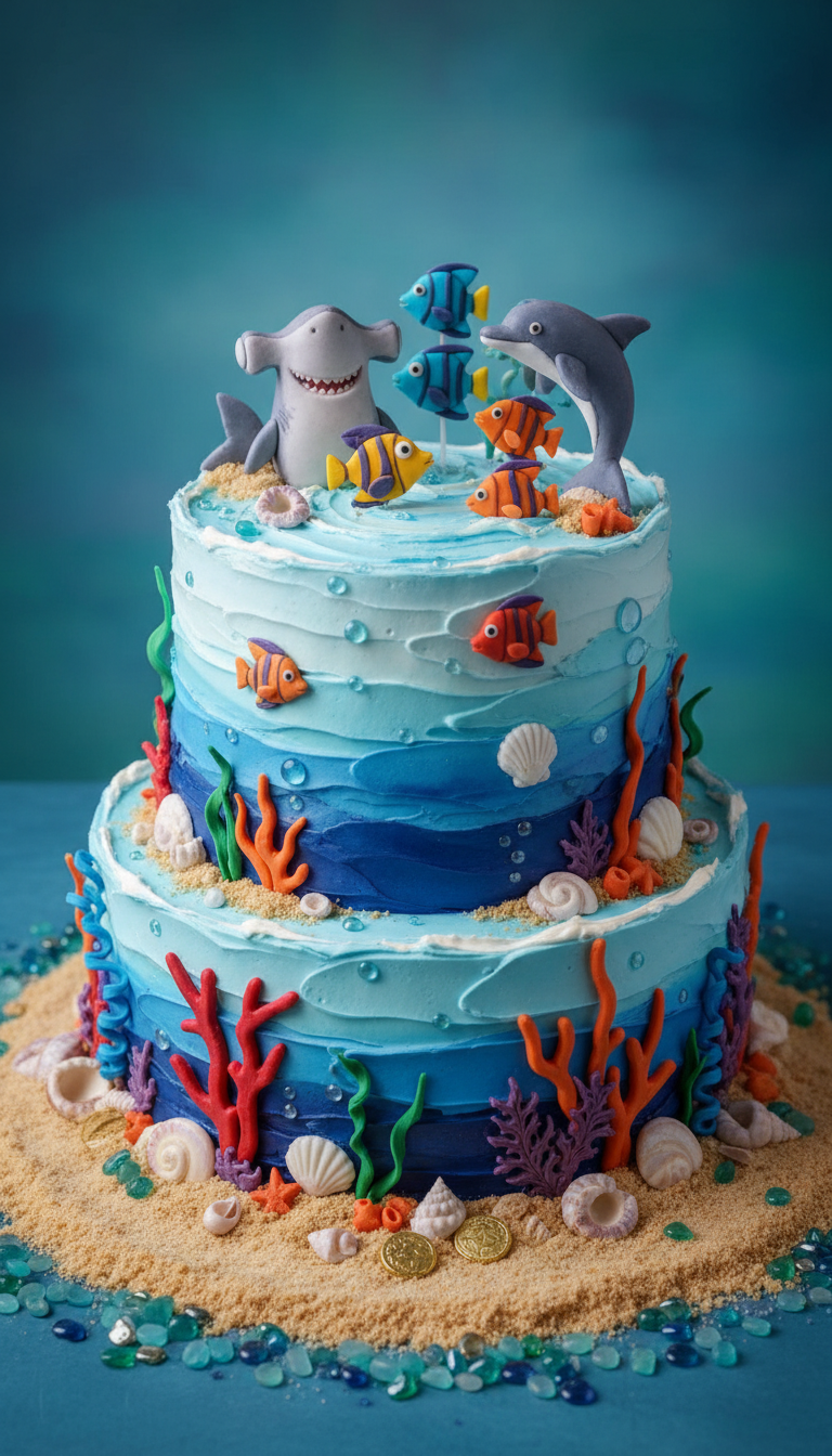 Deep Sea Dive Cake