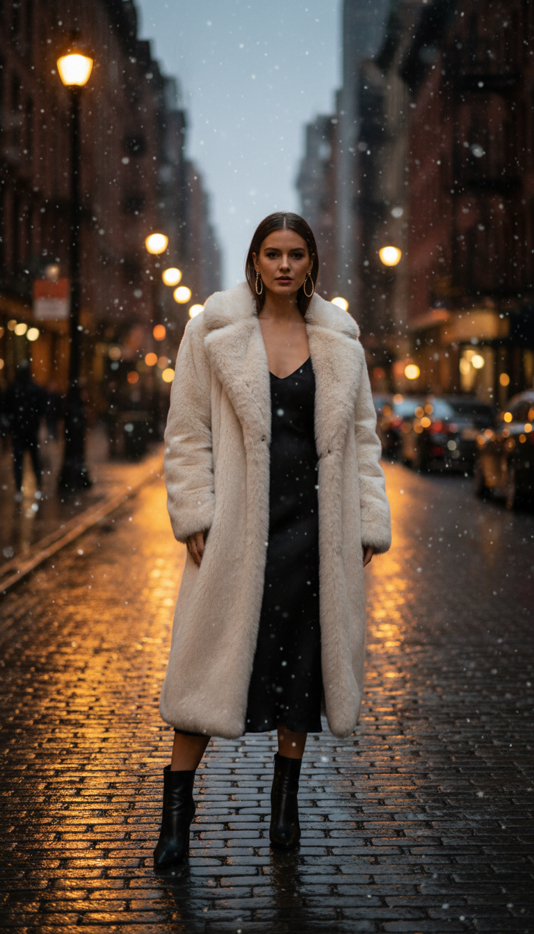 Sophisticated Faux Fur Moment
