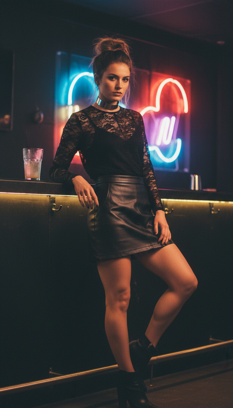 Leather & Lace Edge