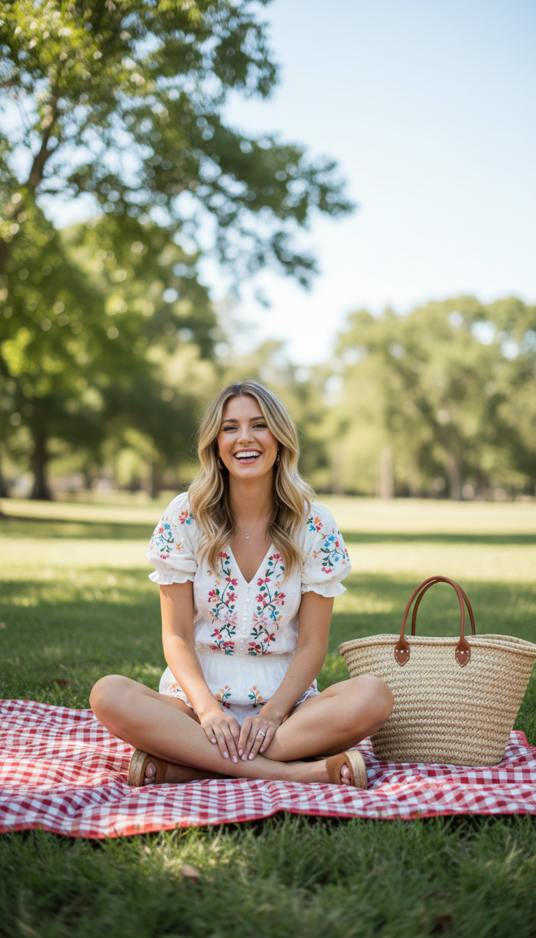 Charming Romper & Espadrilles