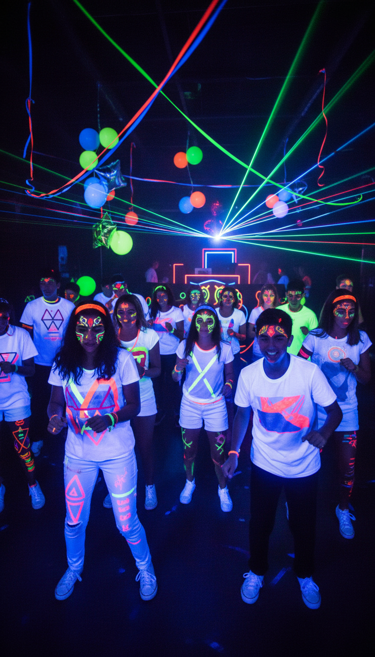 Neon Glow-in-the-Dark Dance Party