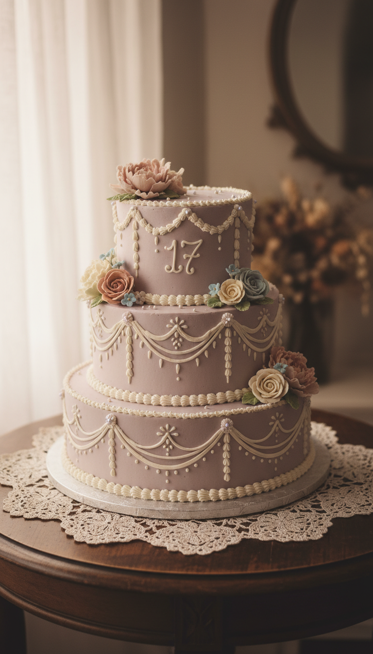 Vintage Vibes Retro Cake