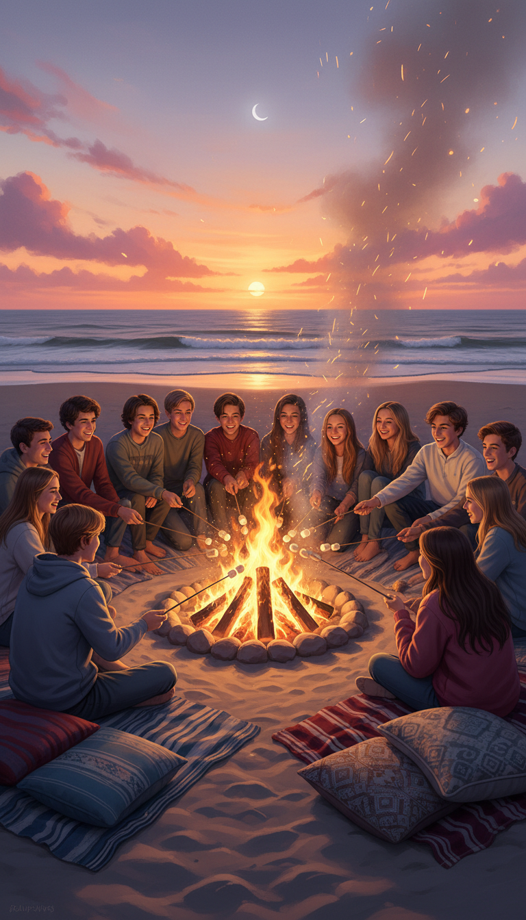 Beach Bonfire Bash (or Tropical Pool Party)