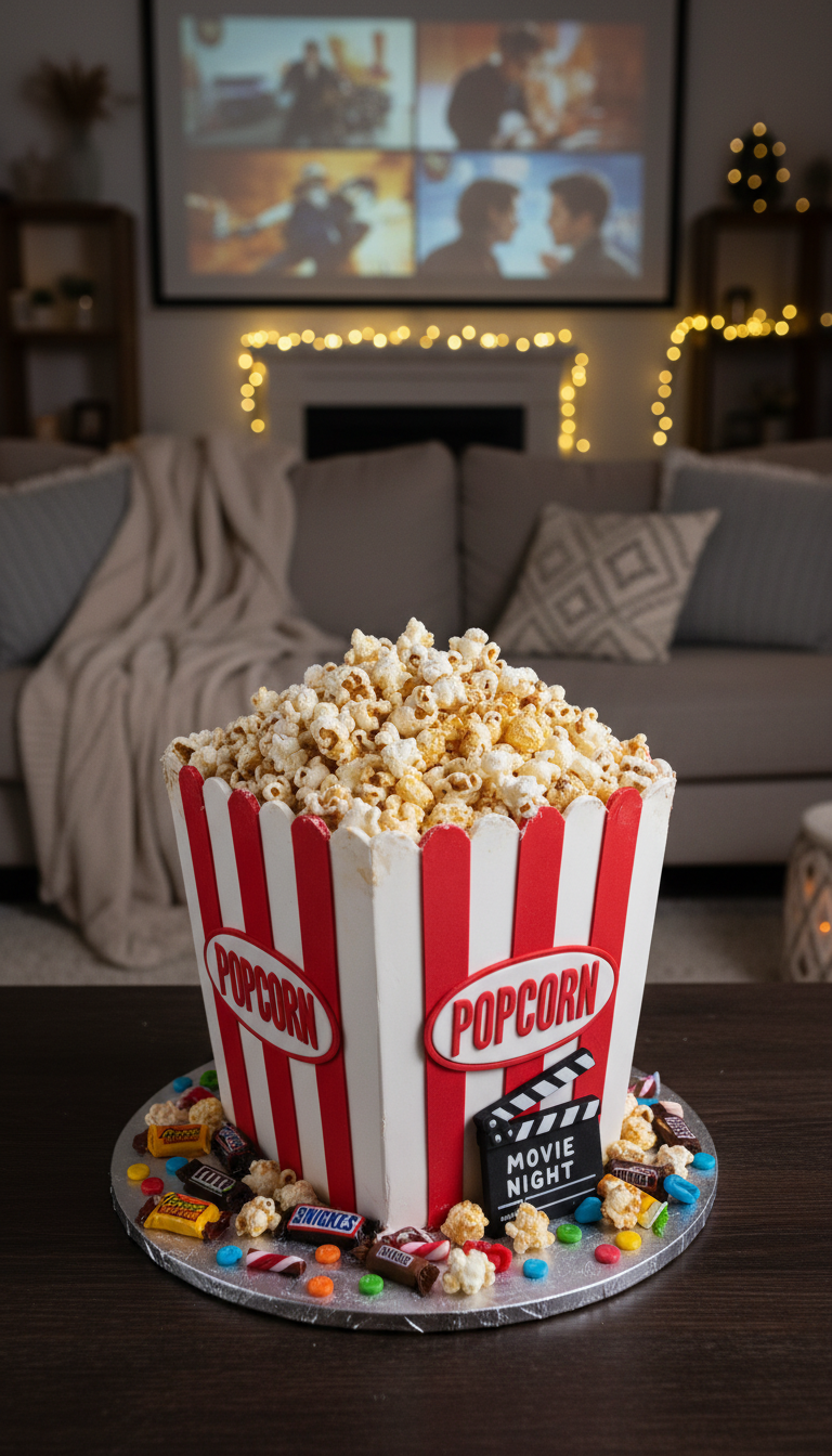 Movie Marathon Munchies Cake