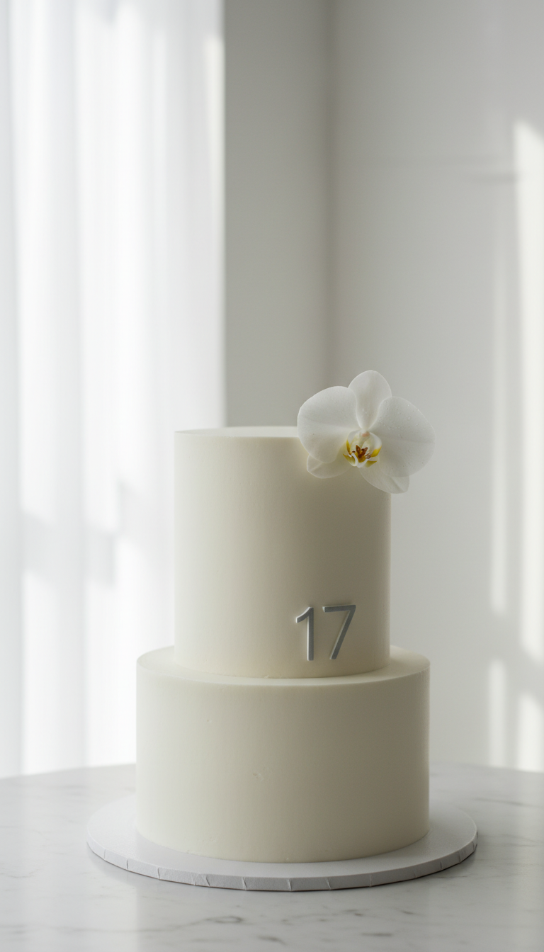 Minimalist Chic Aesthetic Cake
