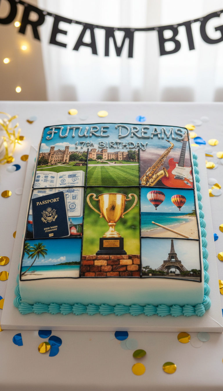 'Future Dreams' Vision Board Cake