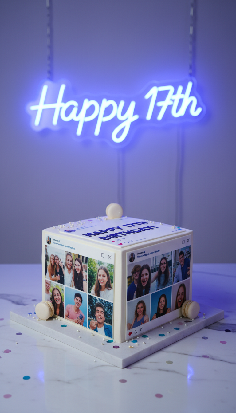 Instagram Reel Photo Cake