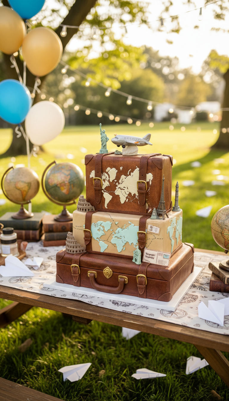 Travel Bug Wanderlust Cake