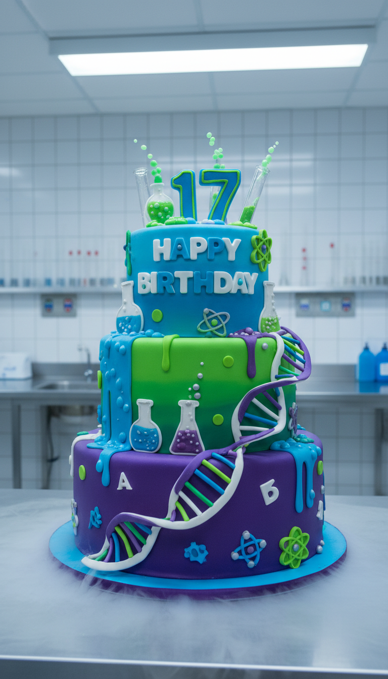 Science Geek Lab Cake