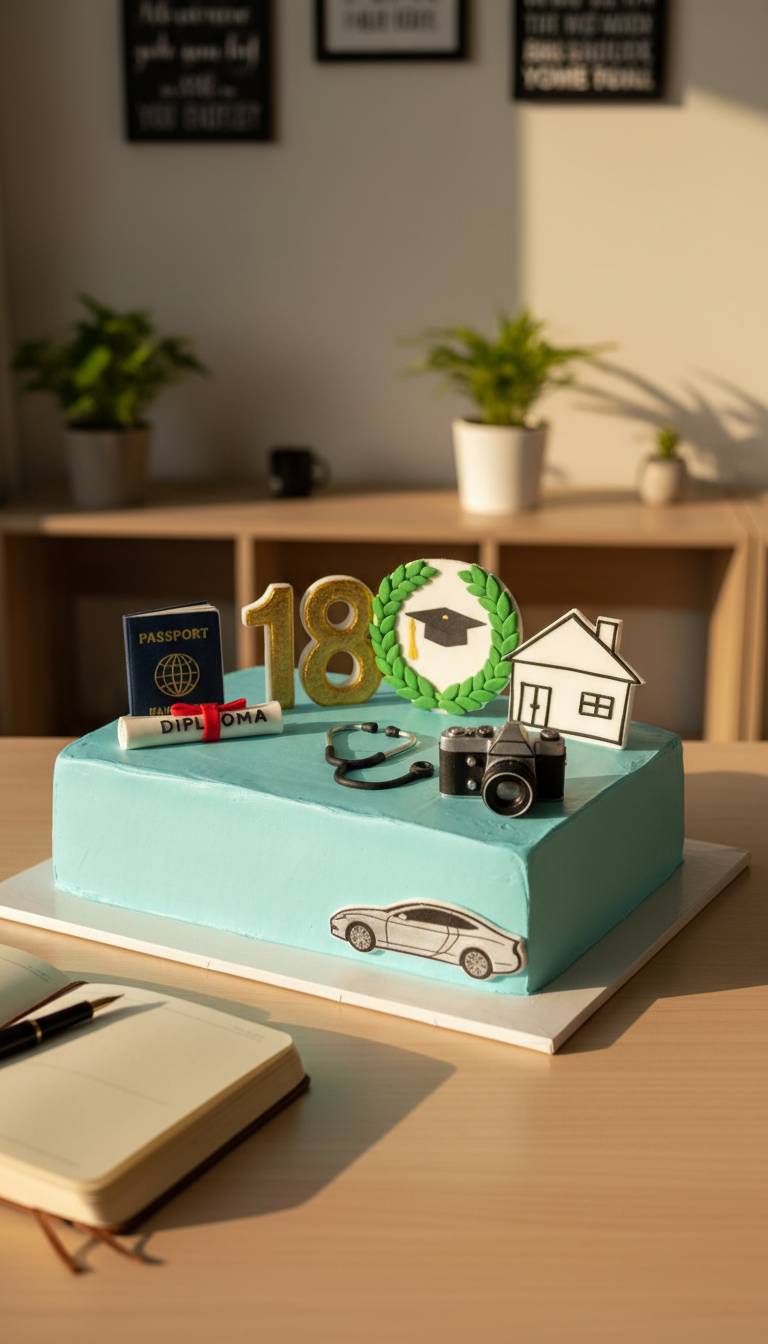 Future Dreams & Goals Vision Board Cake