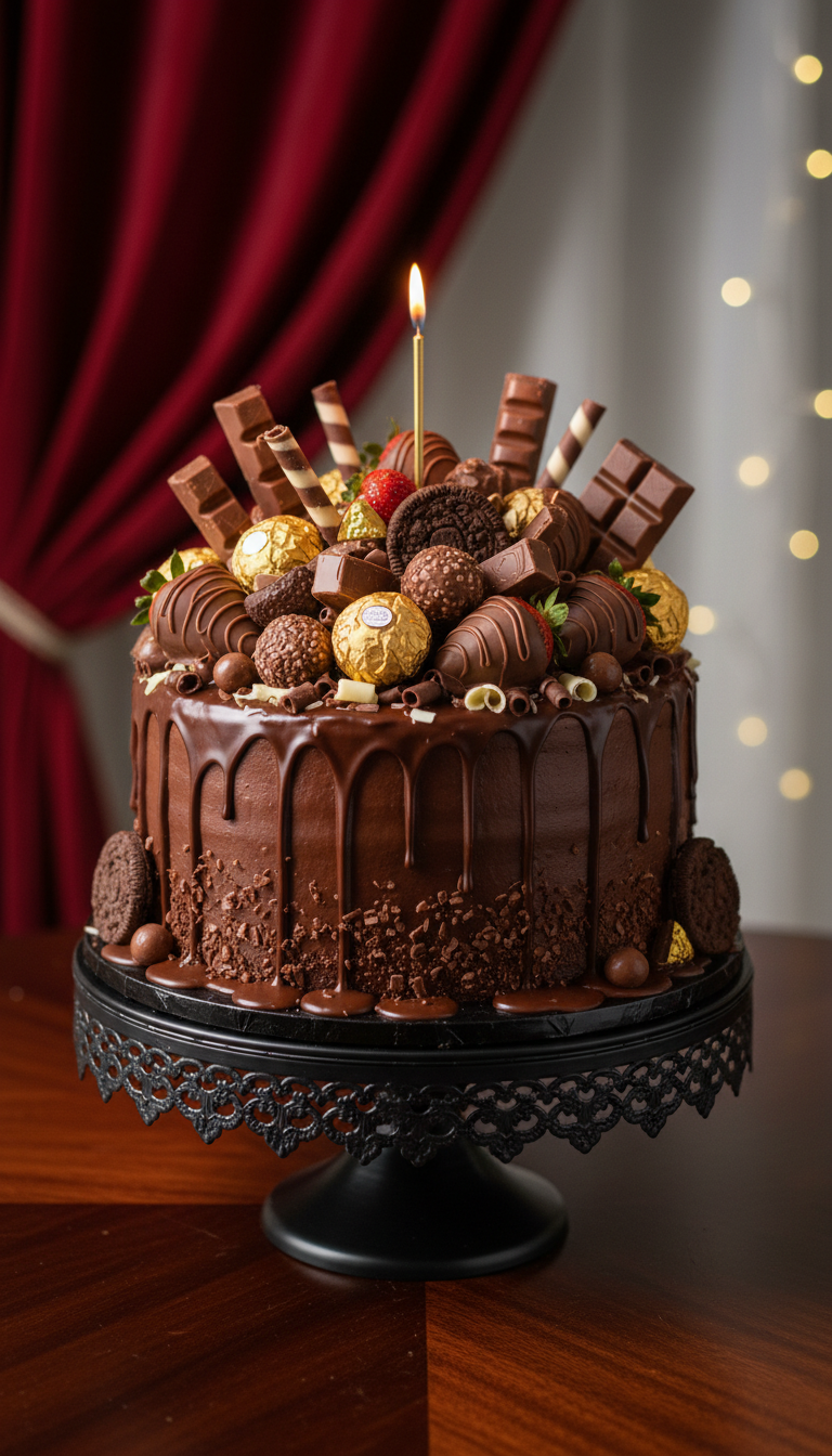 Chocolate Overload Extravaganza Cake