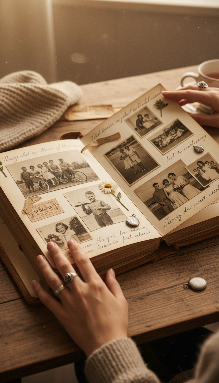 Personalized 'Memories' Scrapbook or Photo Album