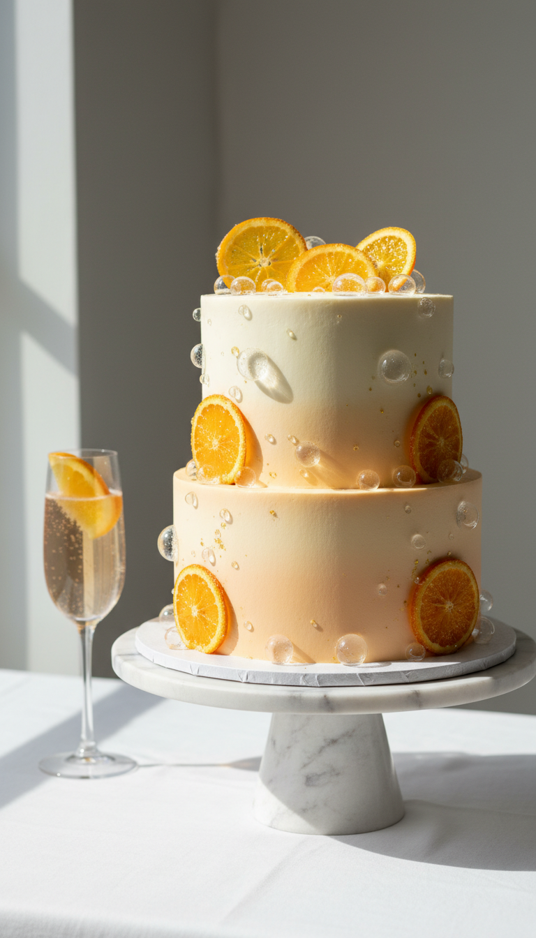 Sophisticated Brunch Mimosa Cake