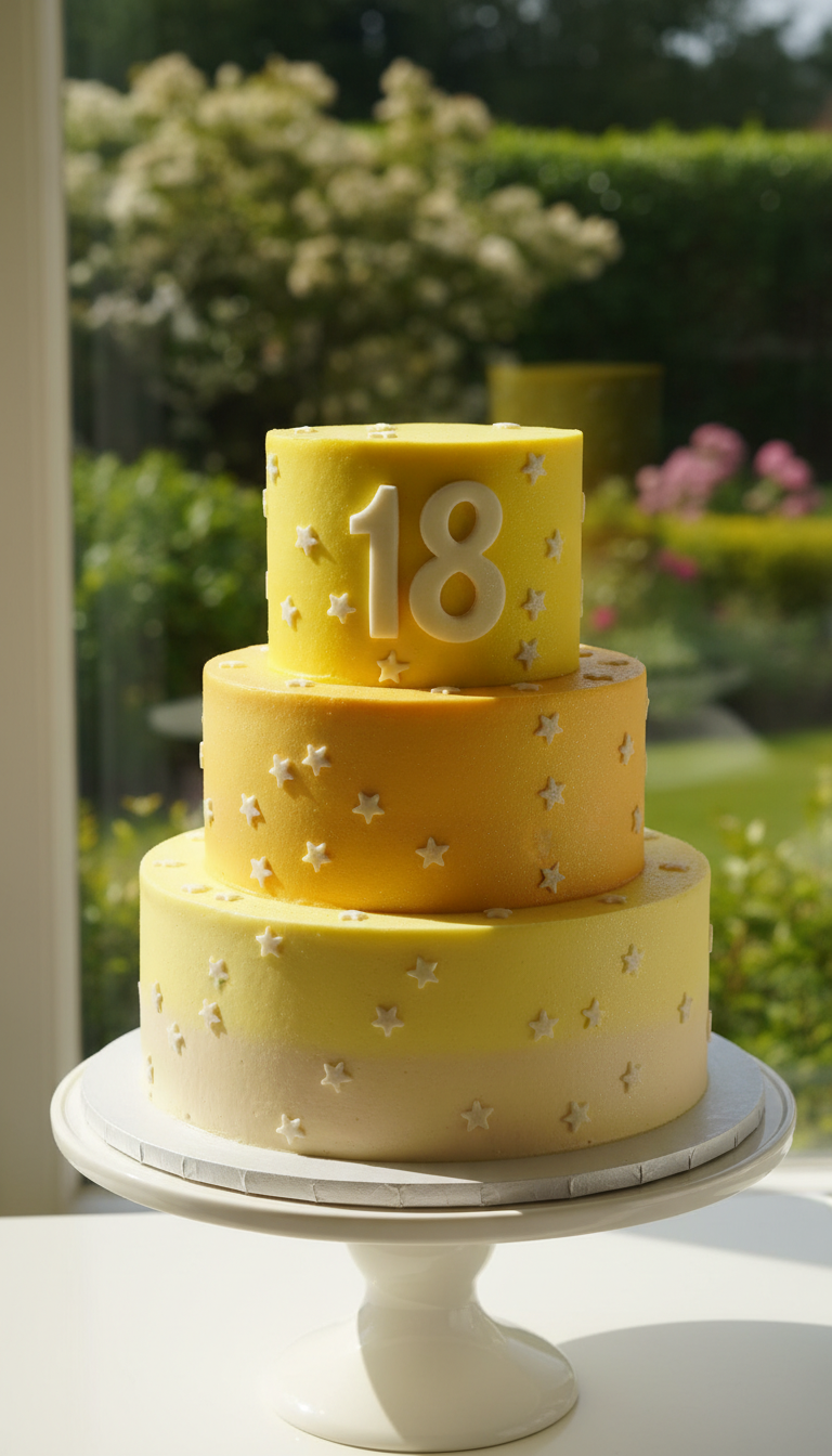'Future's Bright' Ombre Cake