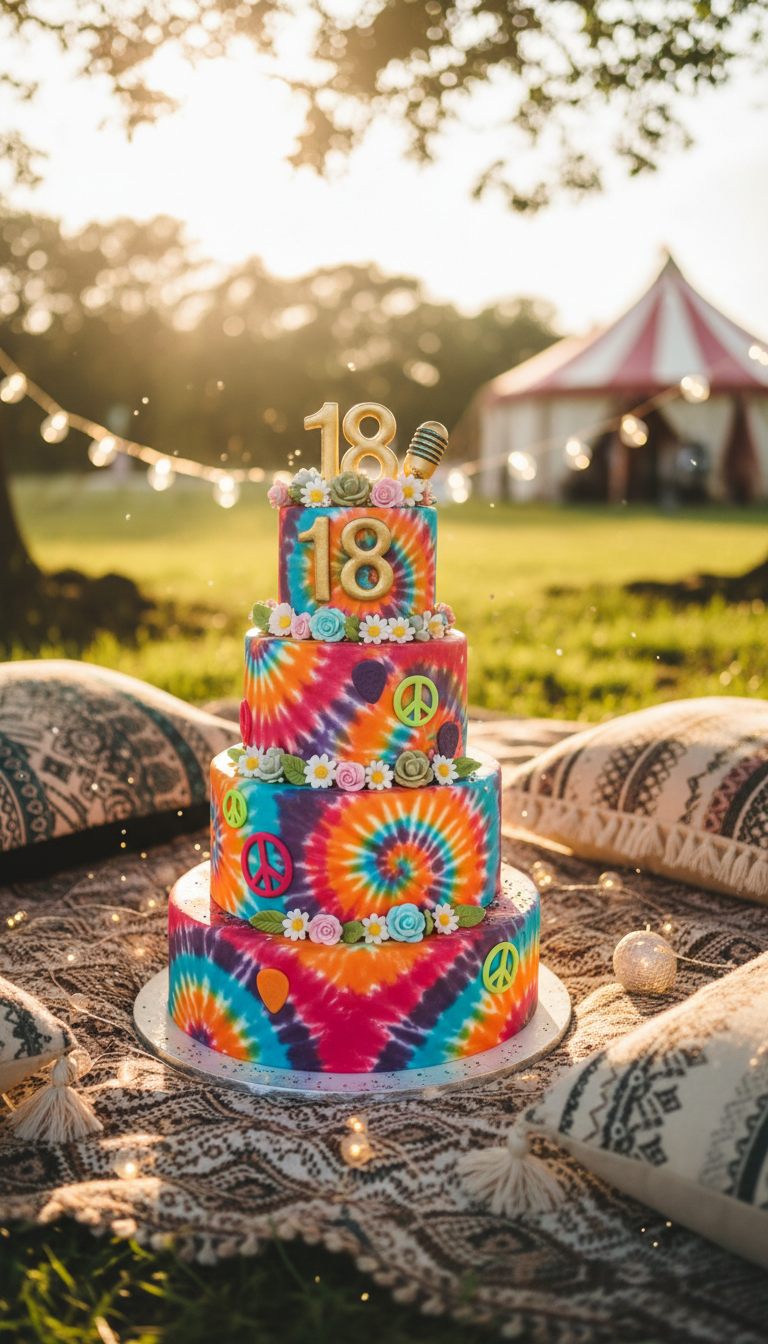 Music Festival Vibe Cake
