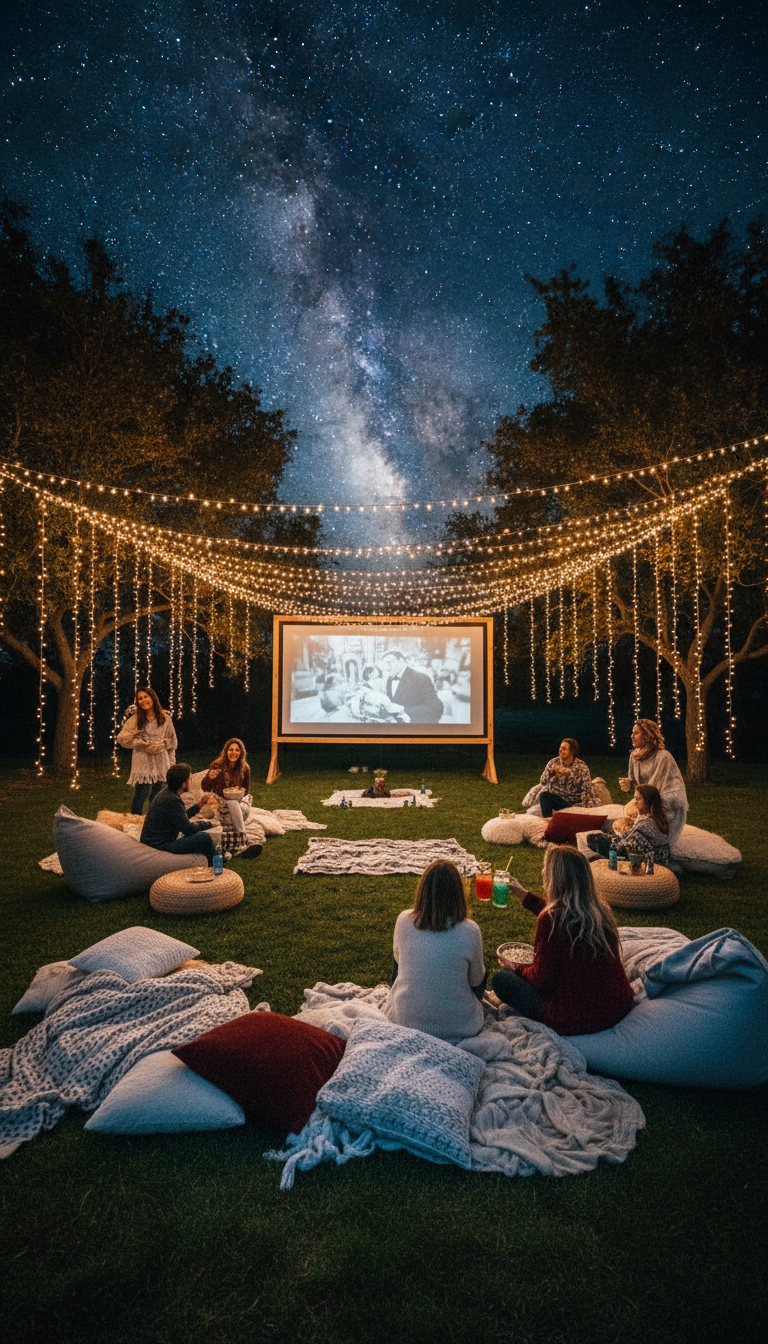 Outdoor Movie Night Under the Stars