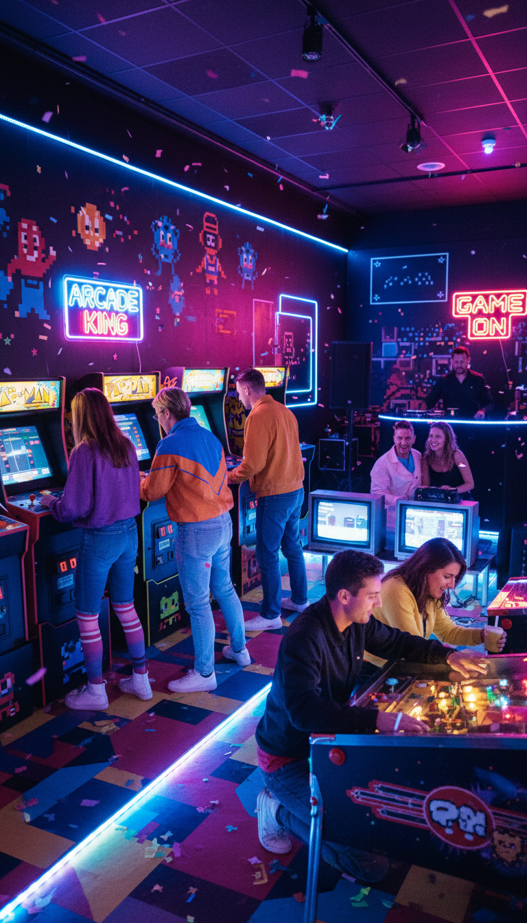 Retro Arcade Game Night