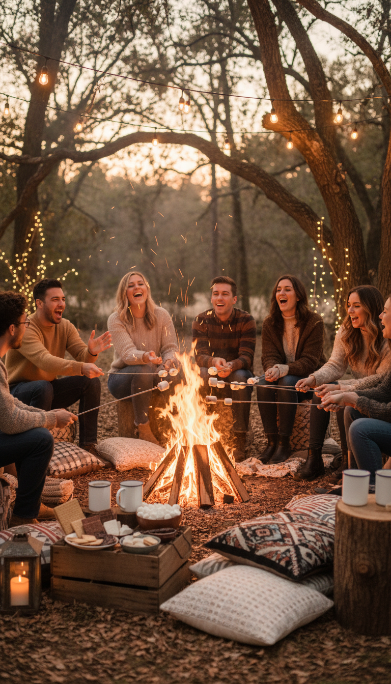 Rustic Bonfire & S'mores