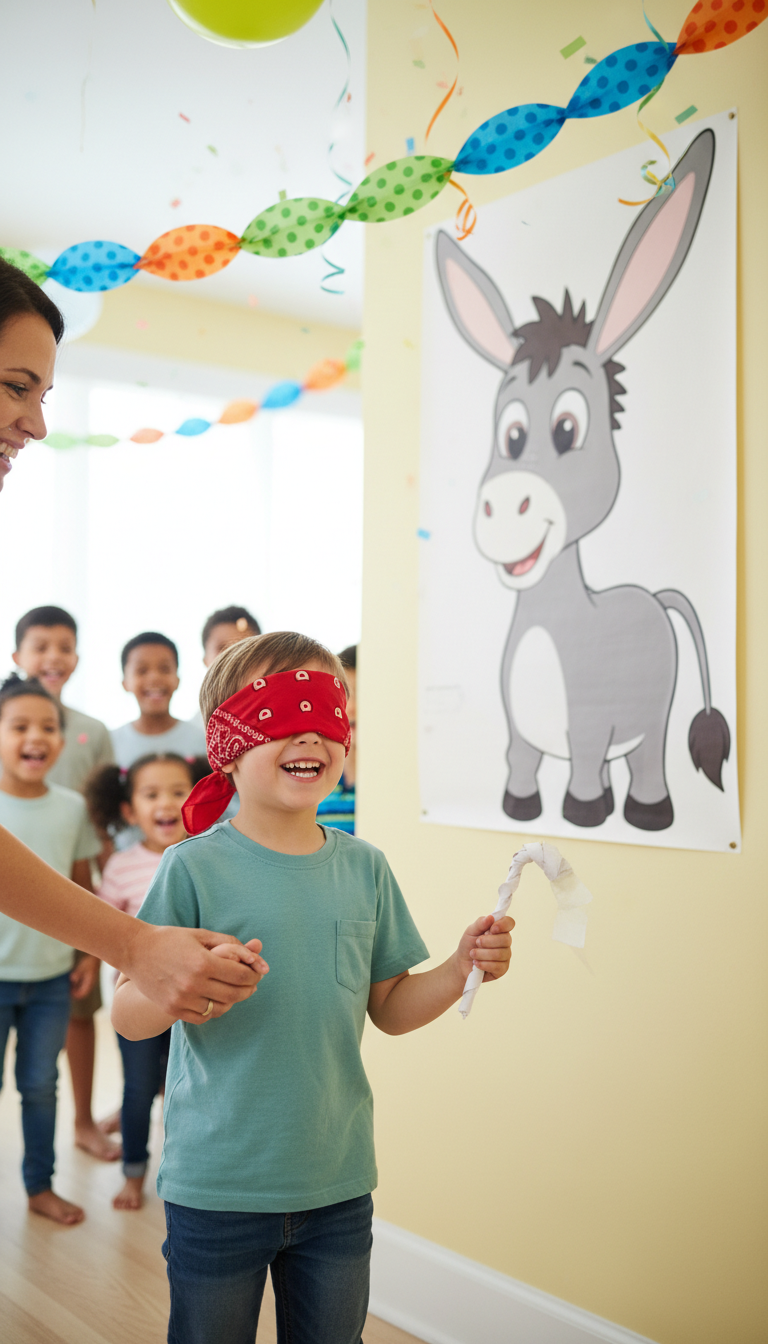 Blindfolded Fun: Pin the Tail