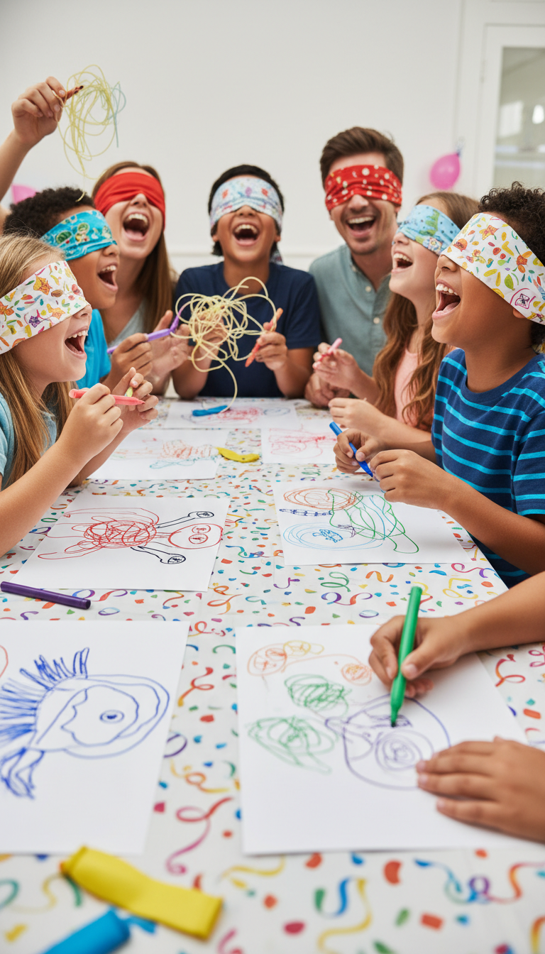 Blindfolded Drawing