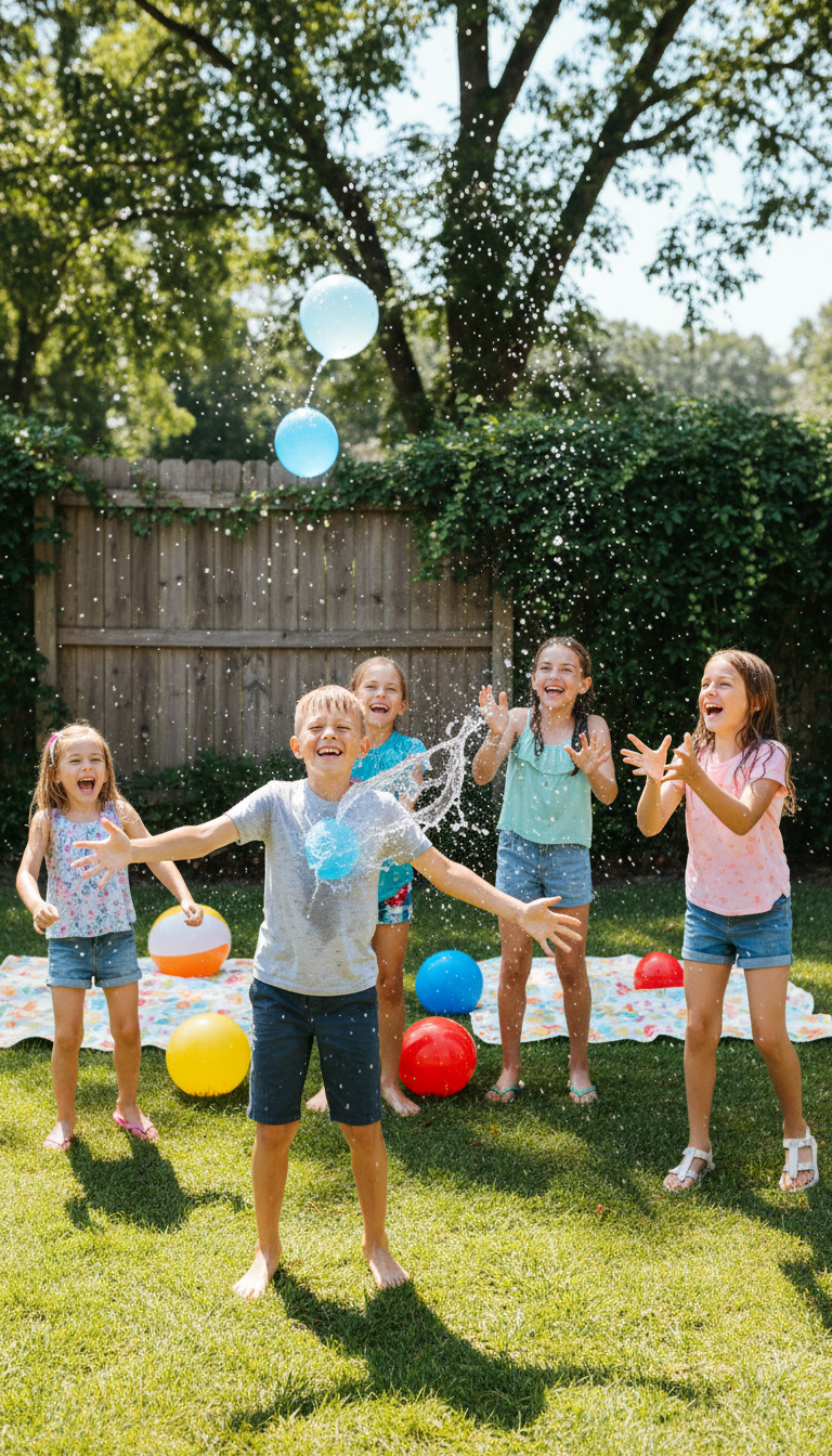 Exciting Water Balloon Toss (Outdoor Fun)