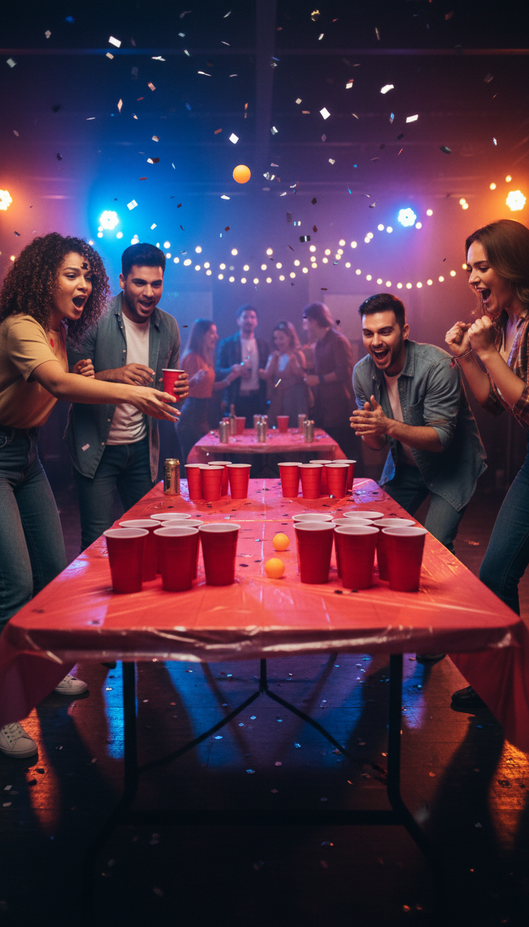 Beer Pong: Classic Competitive Fun