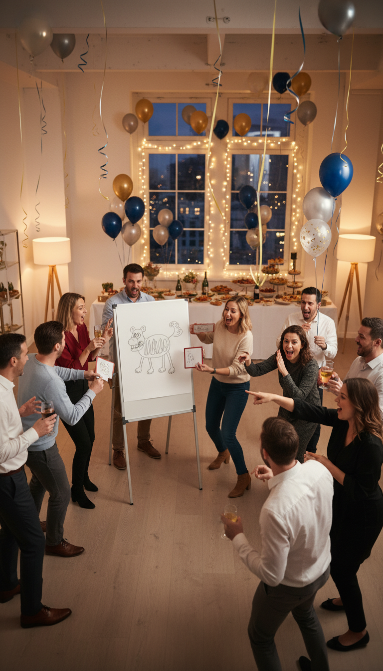 Pictionary/Charades with Drinking Rules