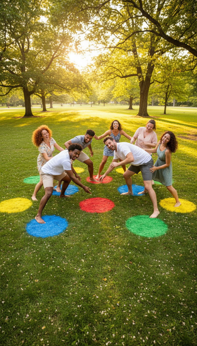 Giggle & Bend: Giant Lawn Twister