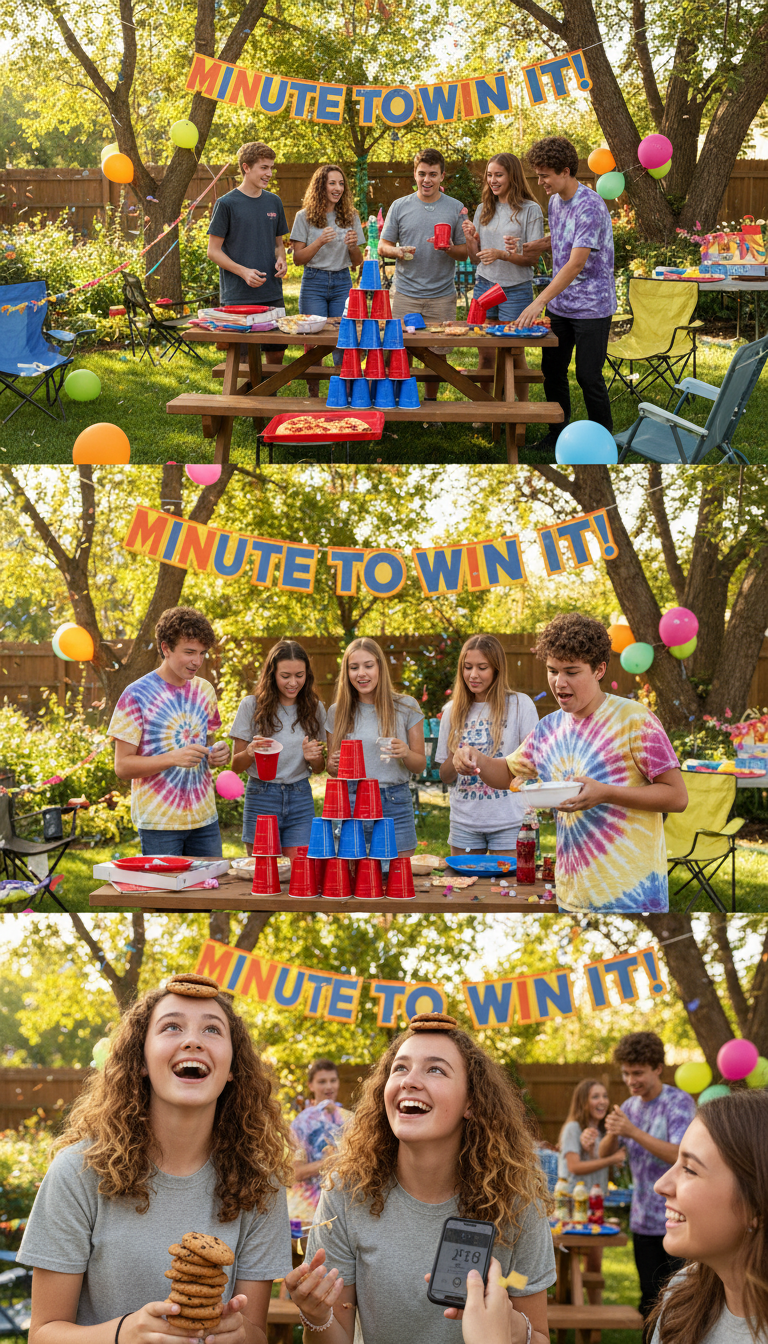 Outdoor Minute-to-Win-It Challenges