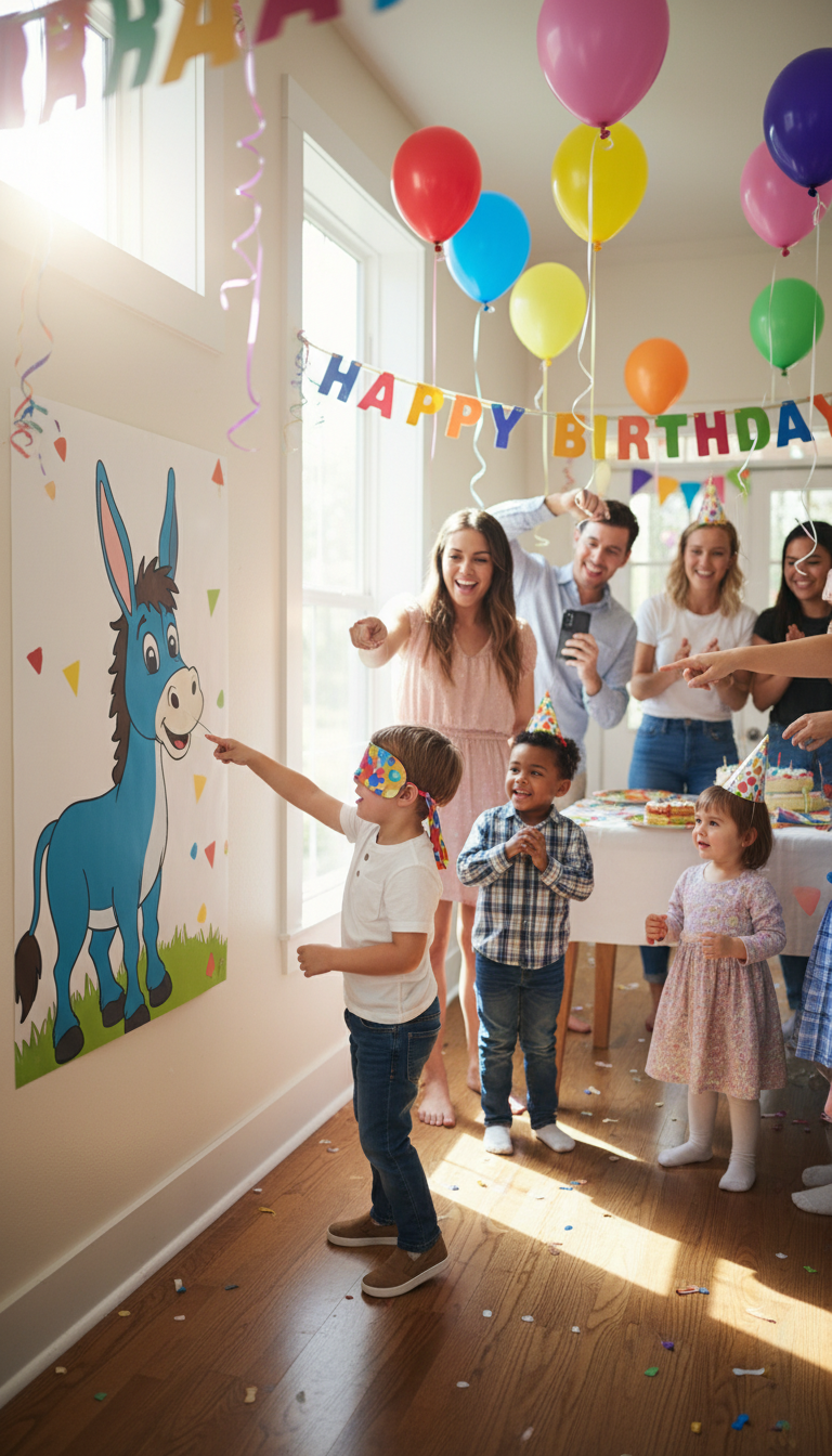 Pin the Tail on the Donkey (or Birthday Star!)