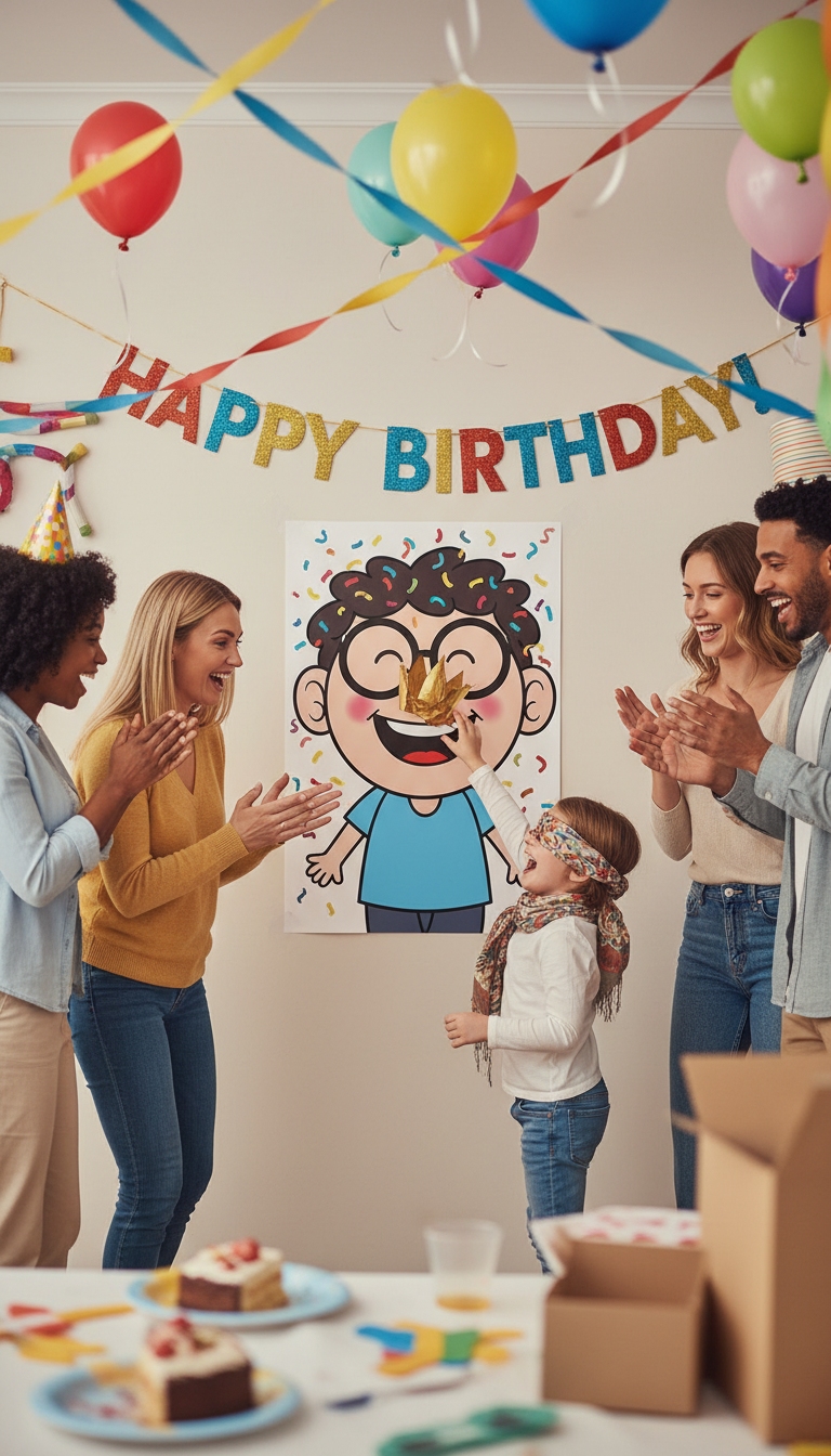 Pin the Crown on the Birthday Star