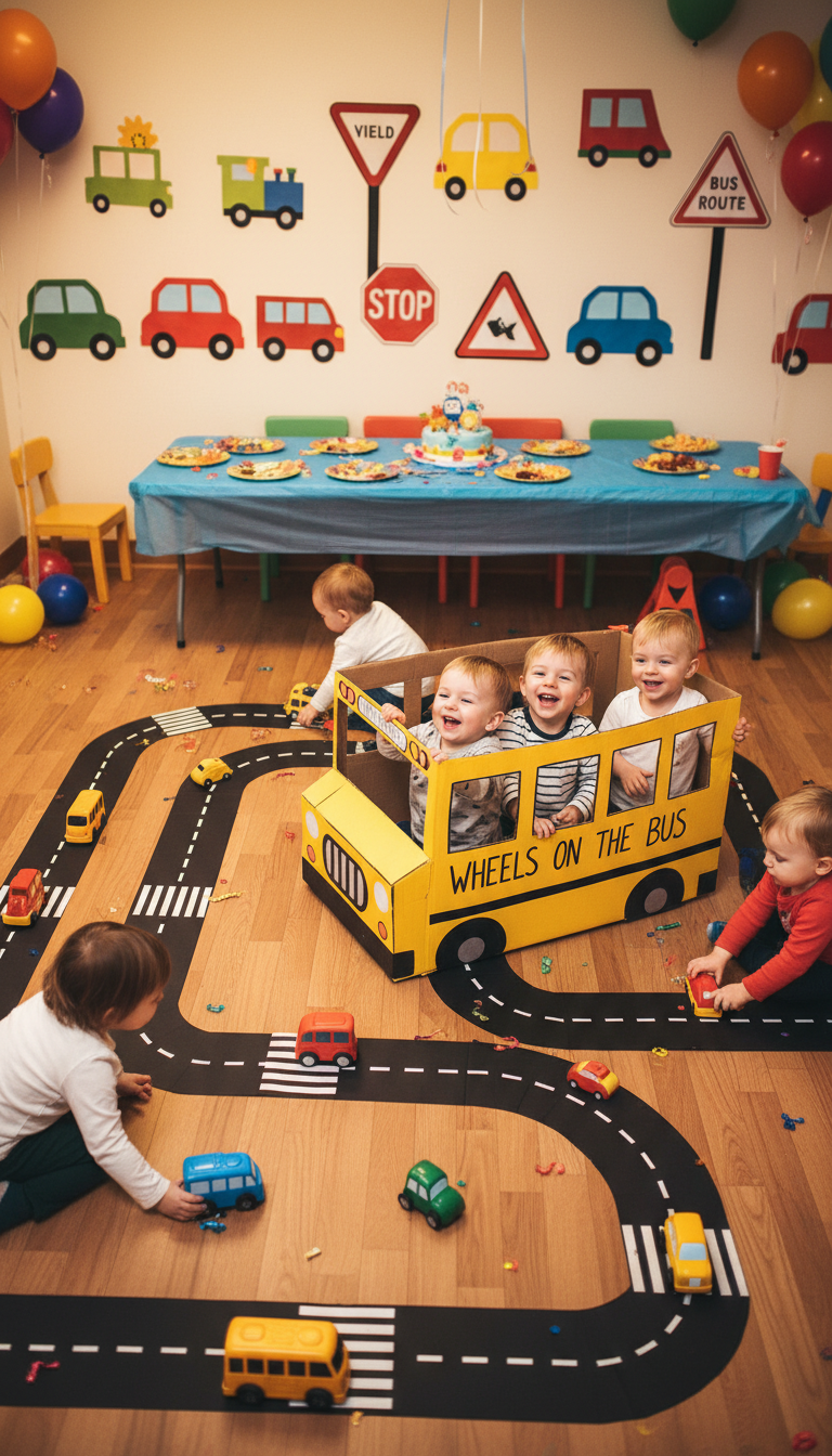 Wheels on the Bus Go Round and Round