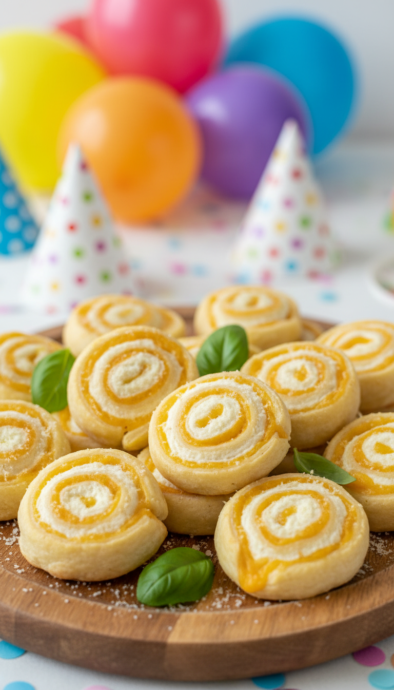 Mini Cheesy Pinwheels