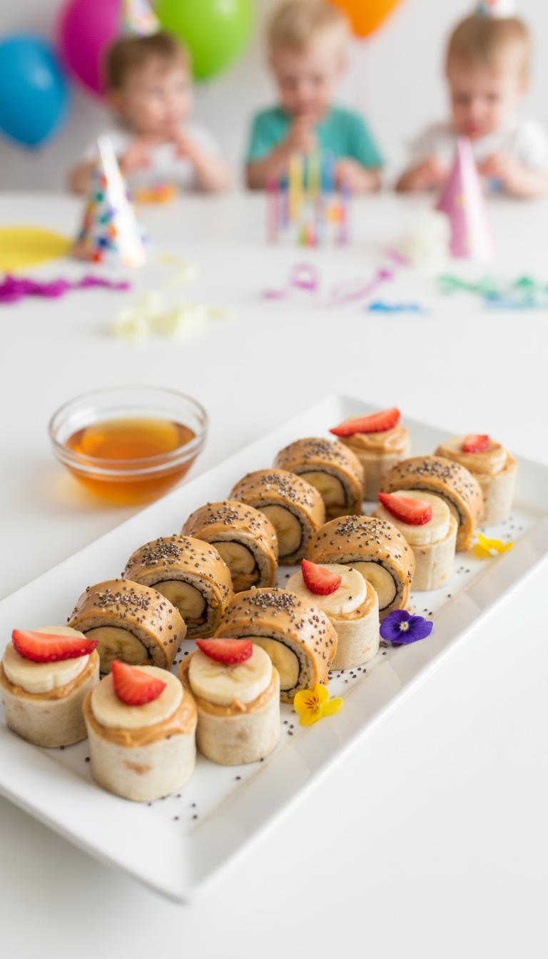 Peanut Butter & Banana 'Sushi'