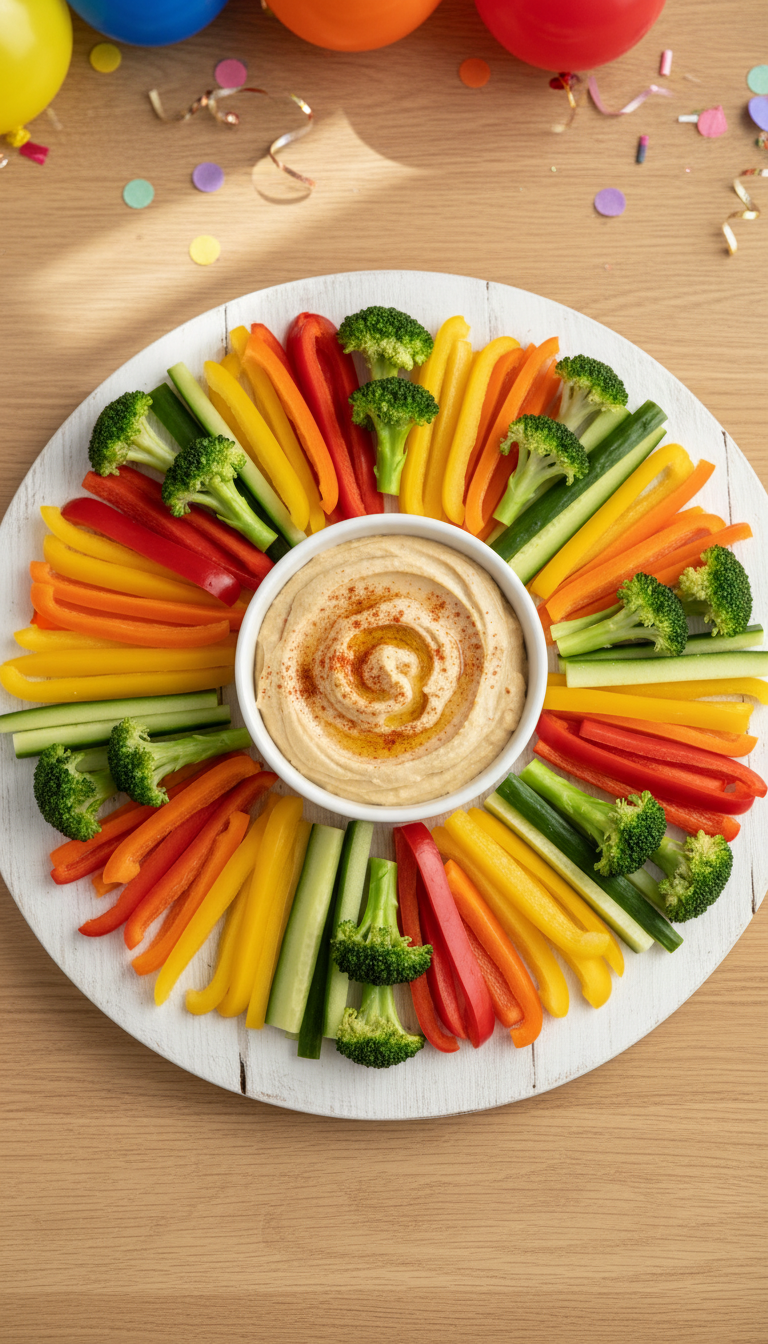 Veggie Sticks with Hummus Dip