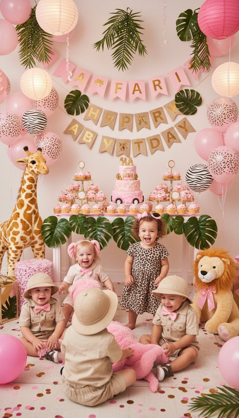 Pretty Pink Safari Adventure