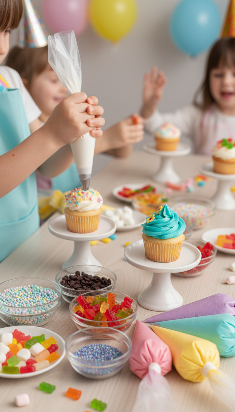 Cupcake Decorating Station