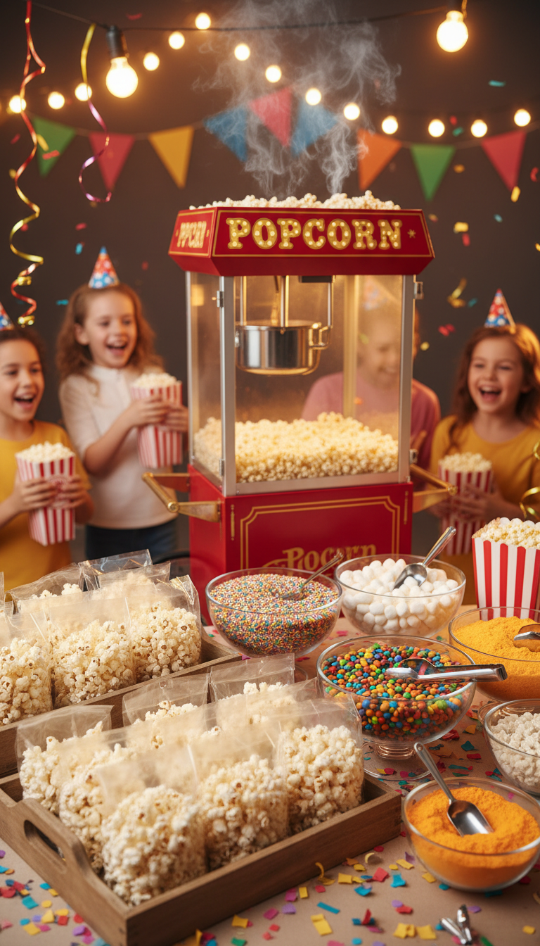 Popcorn Bar with Fun Toppings