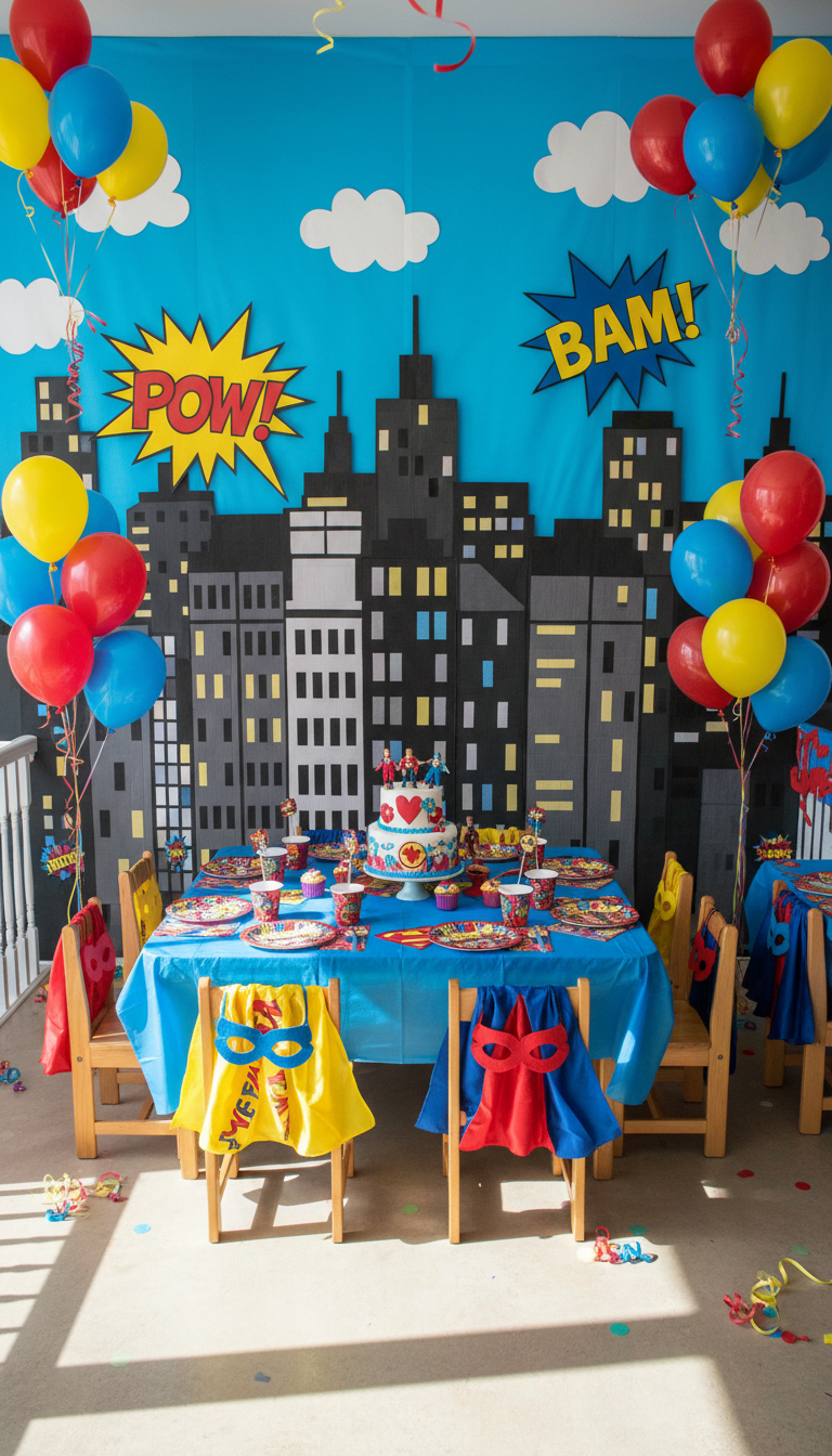 Superhero Cityscape Adventure