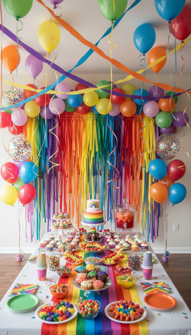 Rainbow Explosion Party
