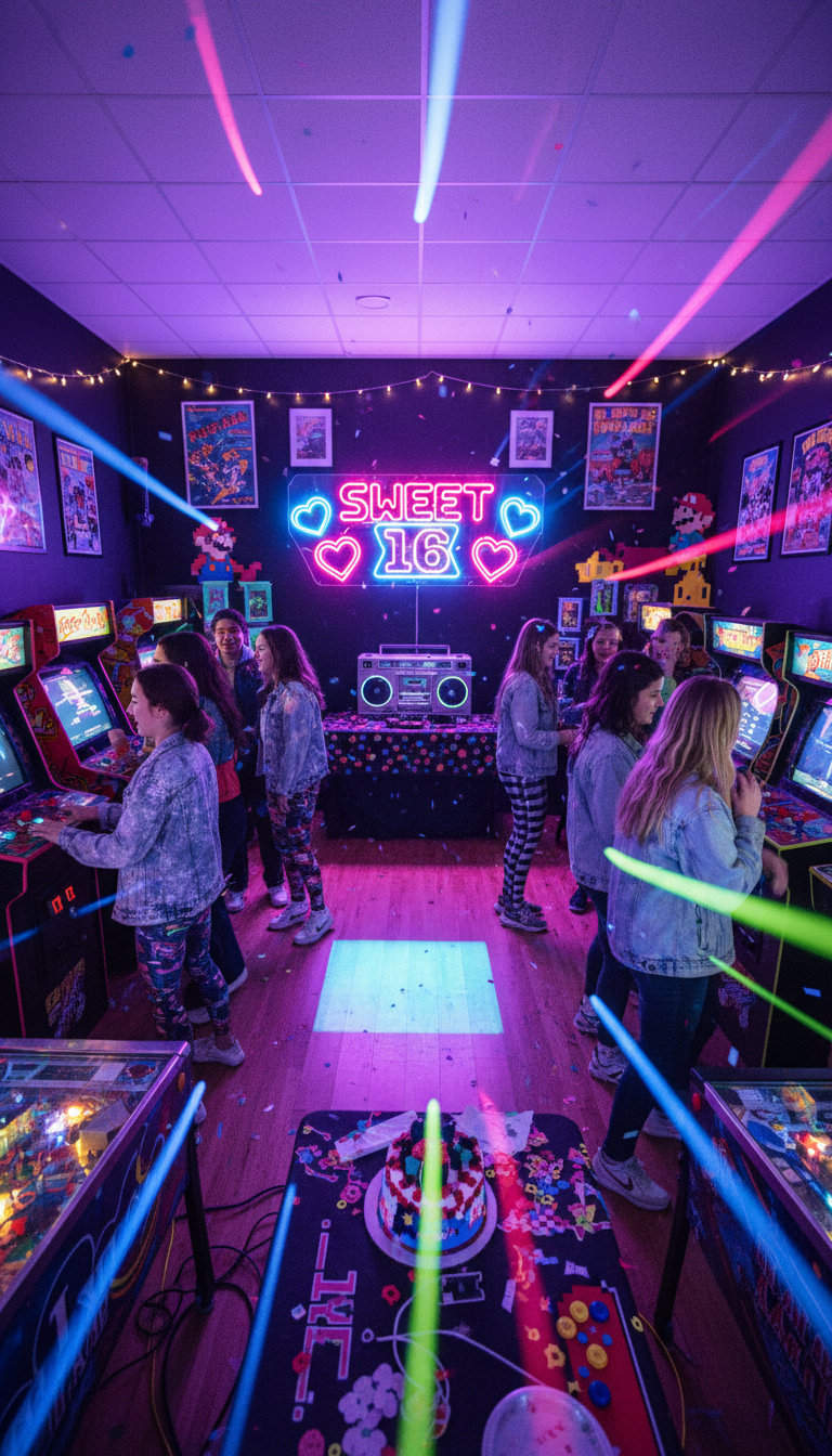 Retro Arcade Game Night
