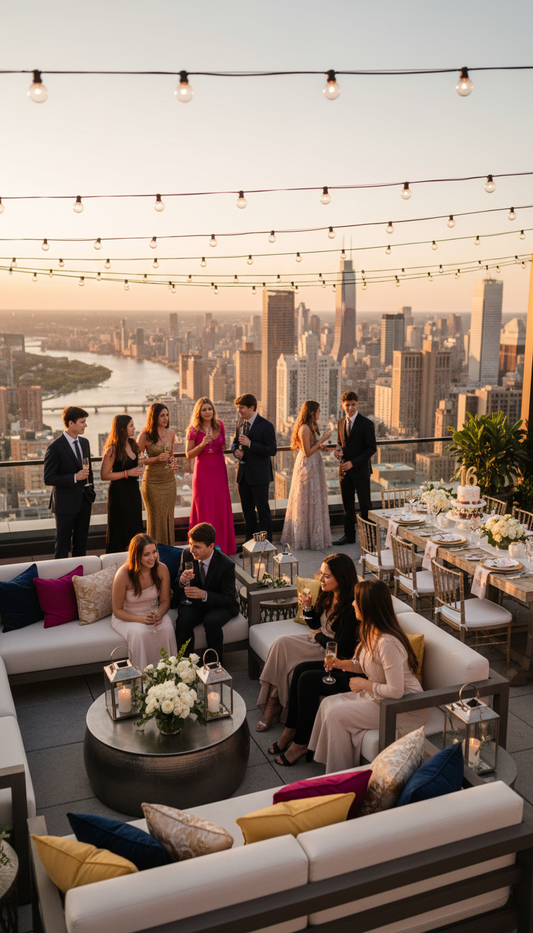 Rooftop Soiree with a View