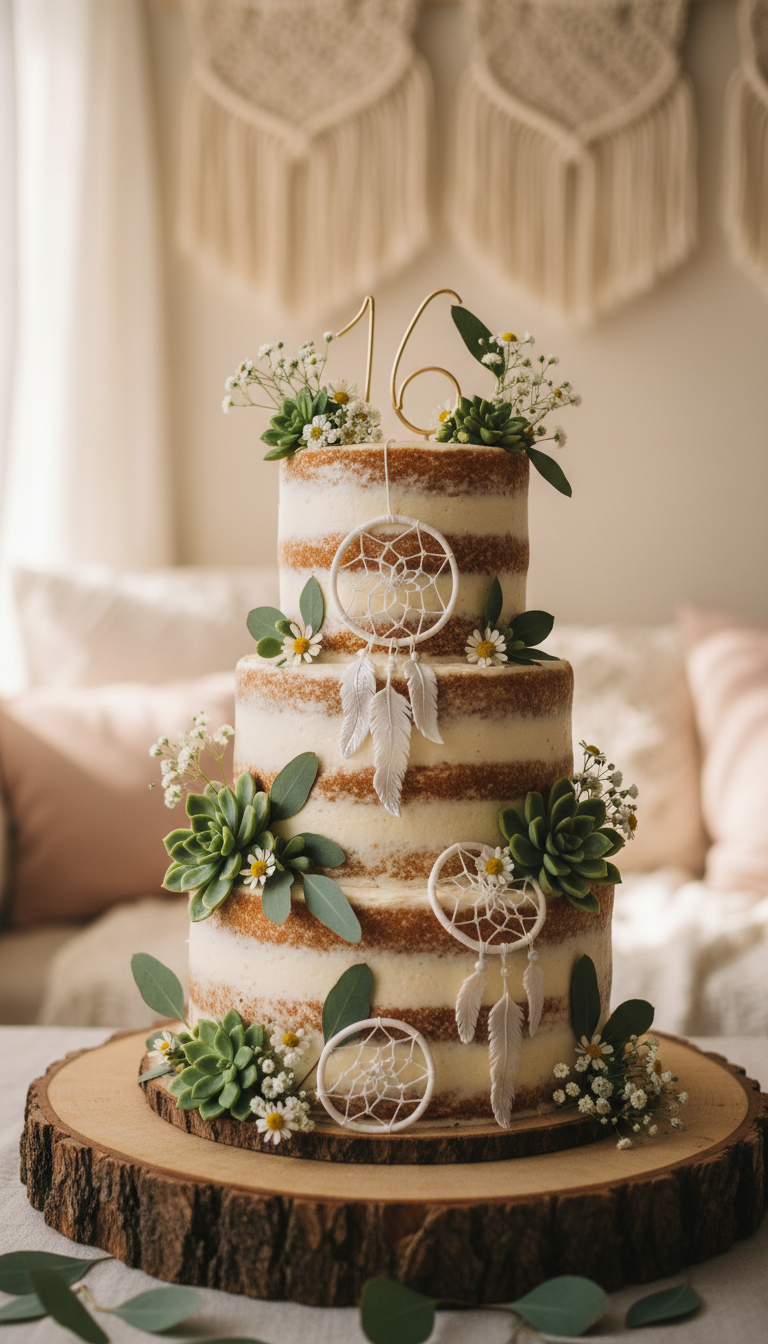Boho Chic Dreamcatcher Cake
