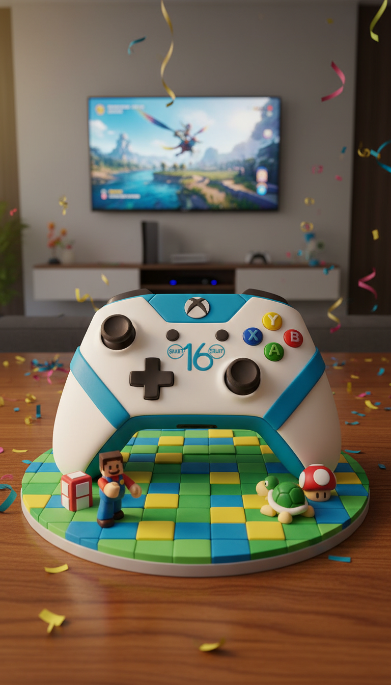 Gaming Console Controller Cake
