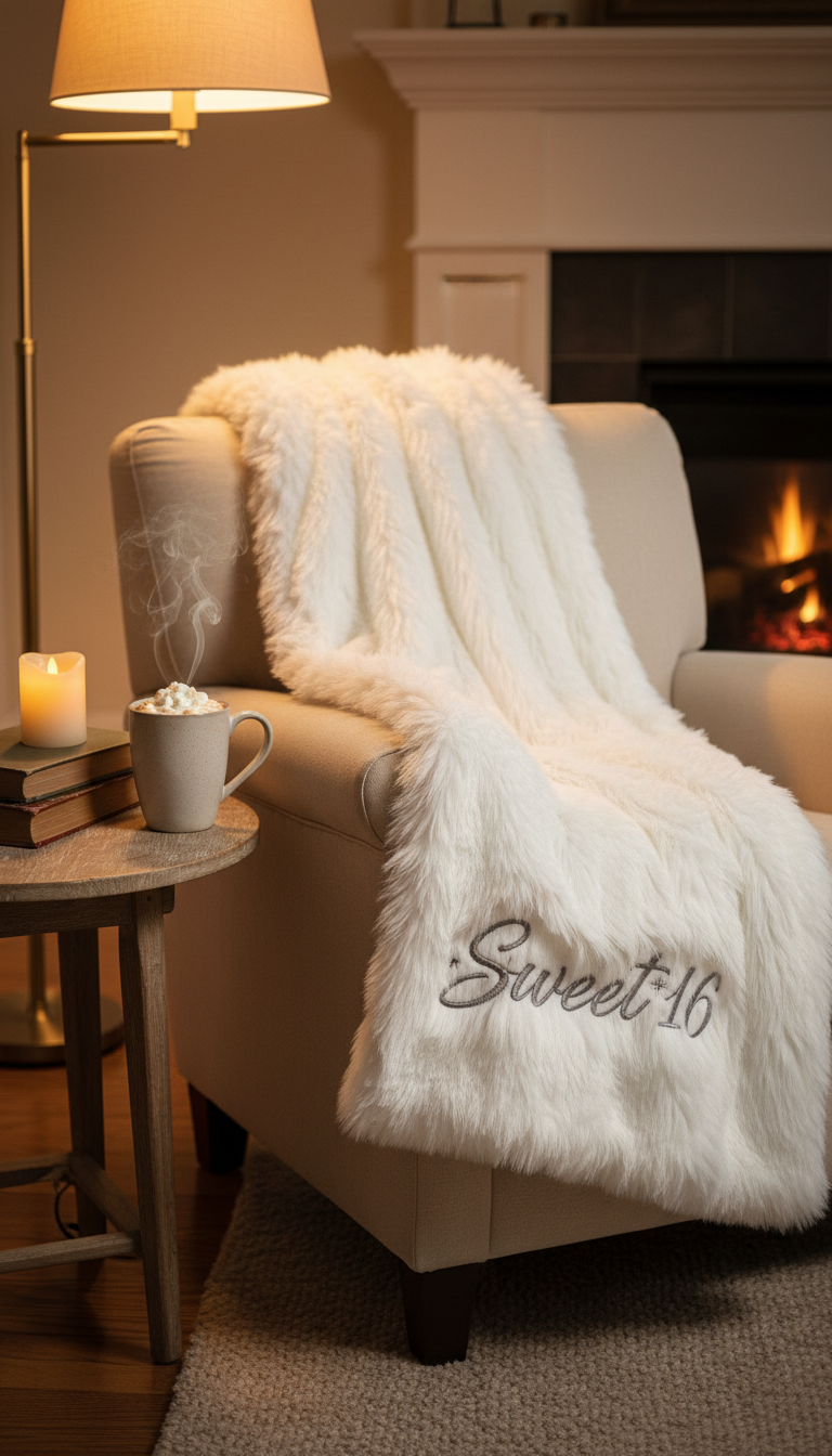 Customized Sweet 16 Blanket or Robe