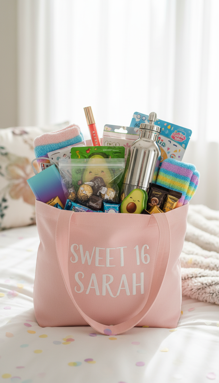 Personalized 'Sweet 16 Survival Kit'