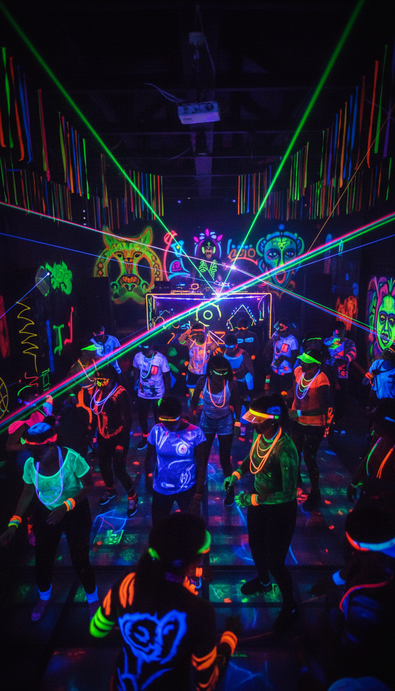 Neon Glow-Up Dance Party