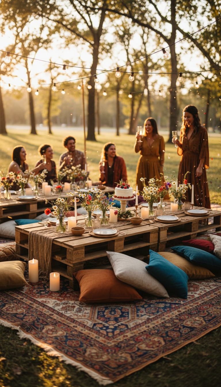 Low-Seating Bohemian Picnic