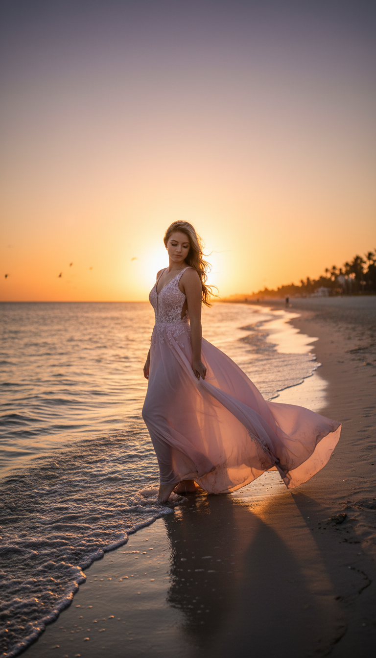 Beach Sunset Serenity