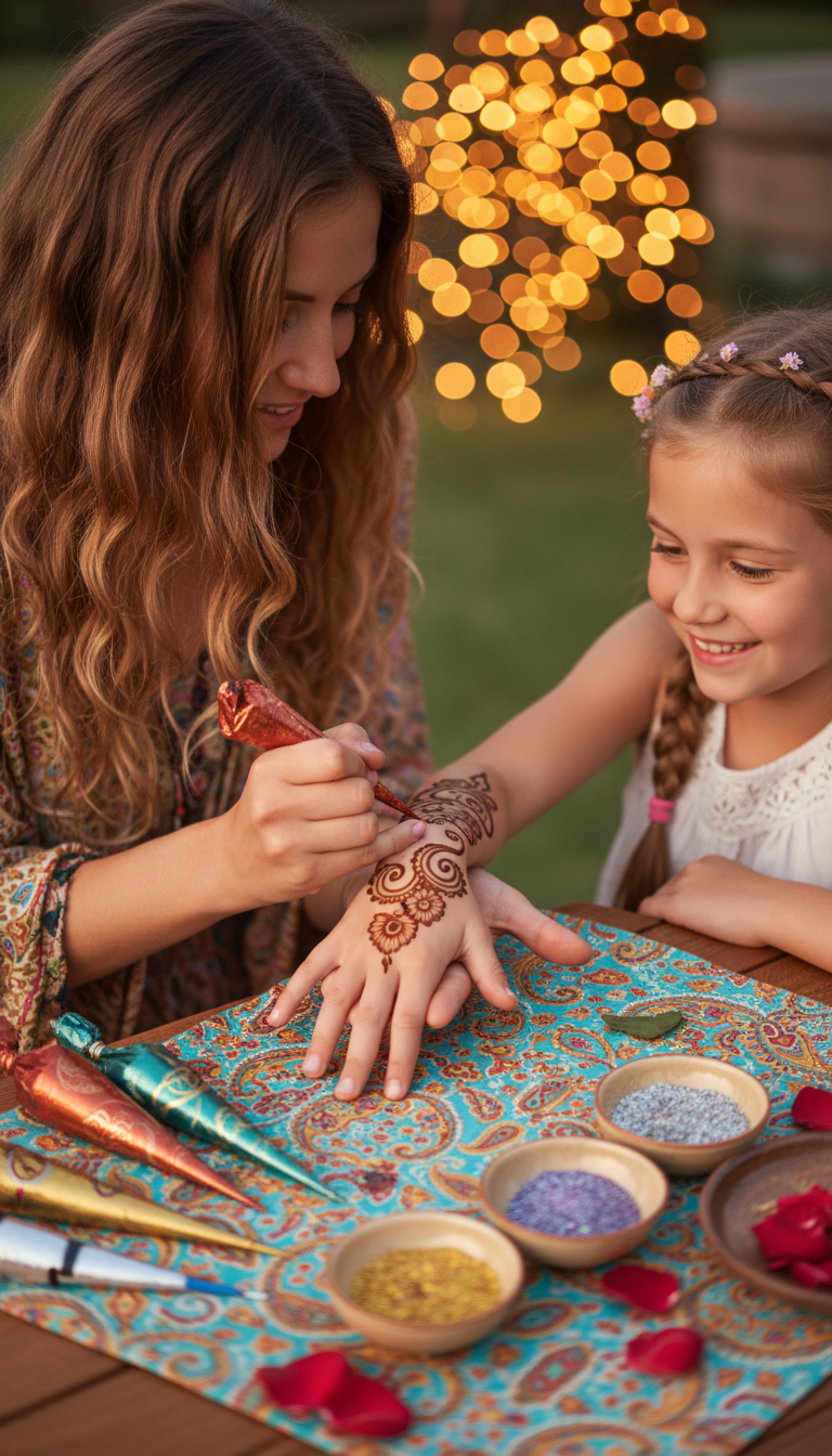 Temporary Henna Tattoo Station